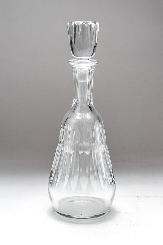 Appraisal: Baccarat Cut-Crystal Auteuil Decanter w Stopper Baccarat cut-crystal Auteuil pattern