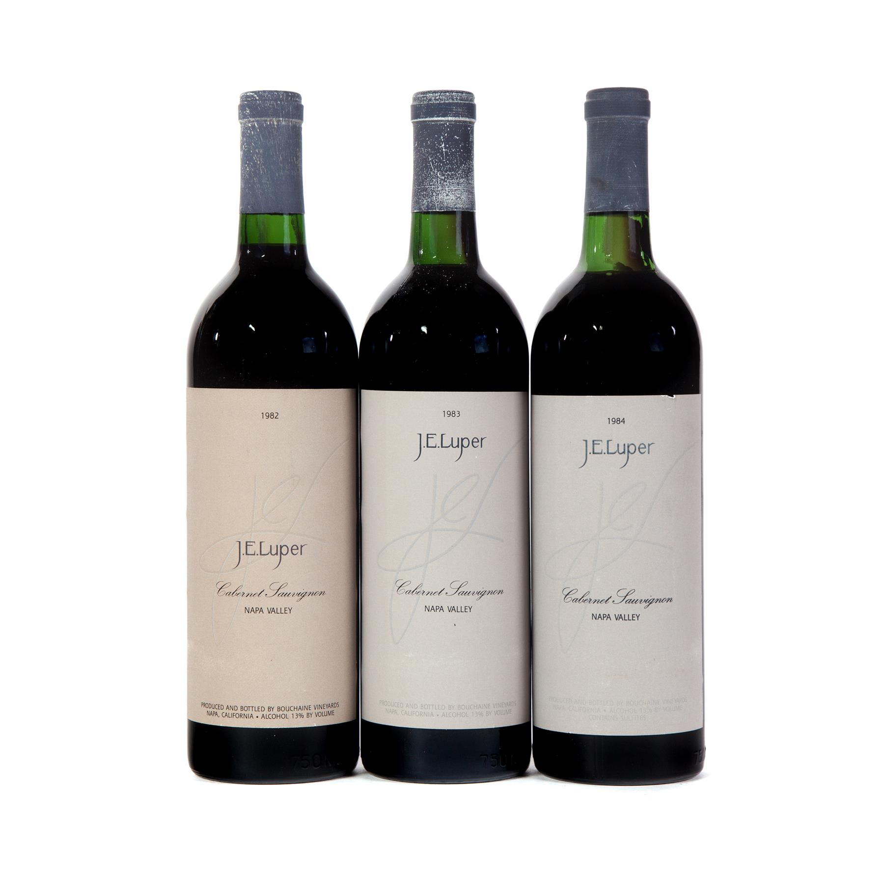 Appraisal: J E LUPER CABERNET SAUVIGNON VERTICAL Napa Valley bottles ml