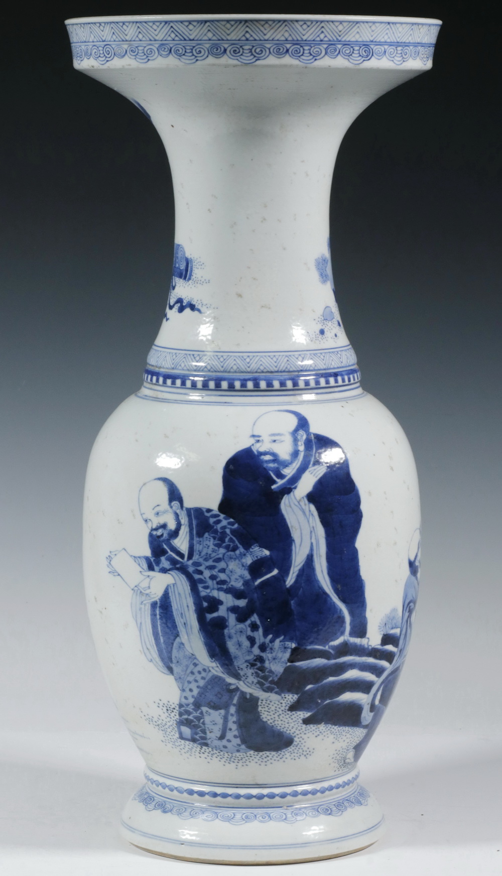 Appraisal: CHINESE BLUE AND WHITE PHOENIX TAIL VASE Chinese Blue White