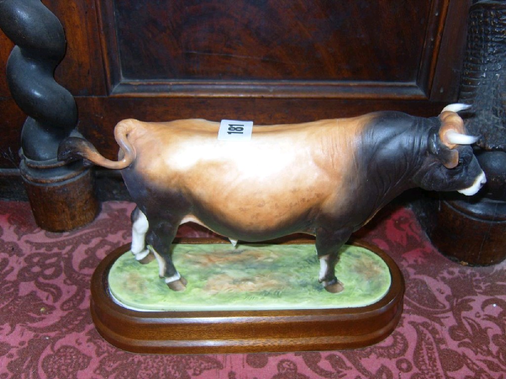 Appraisal: A Royal Worcester model of a Jersey bull modelled by