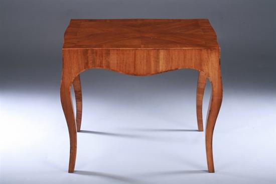 Appraisal: LOUIS XV STYLE PROVINCIAL FRUITWOOD LOW TABLE th century with