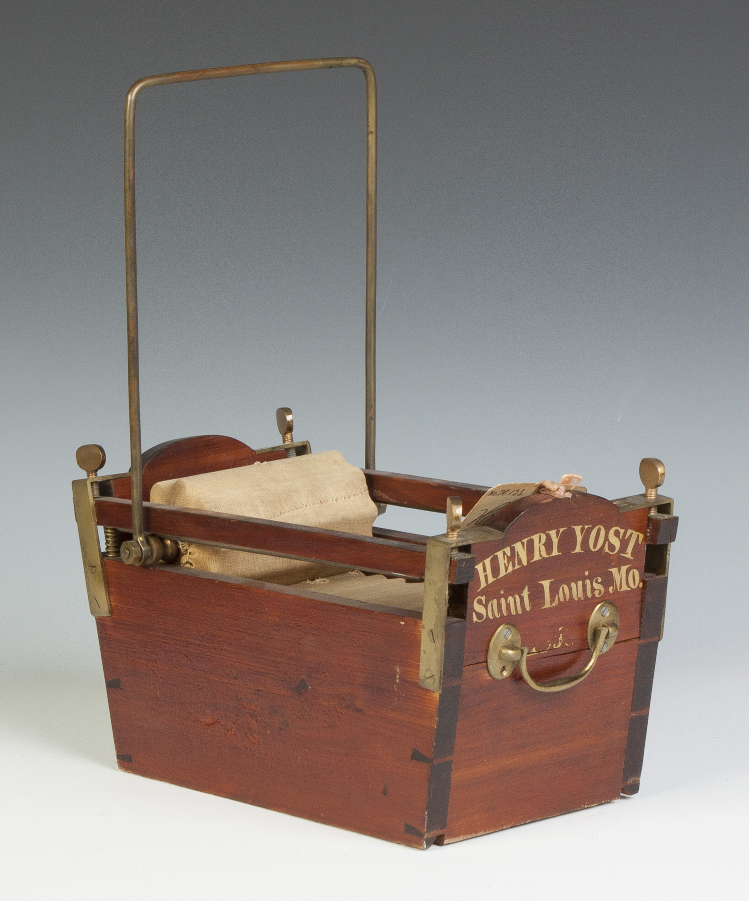 Appraisal: Henry Yost Washing Machine Patent Model C St Louis MO