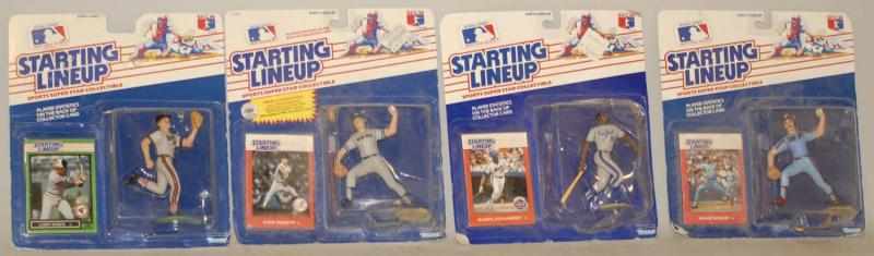 Appraisal: Lot of MLB Starting Lineup Figures on Cards Major League