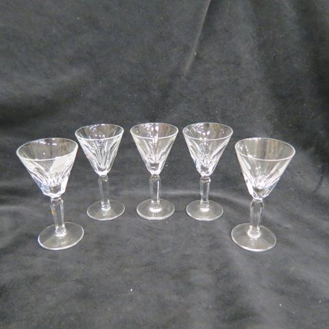 Appraisal: Waterford Sheila Cut Crystal Cordials signed excellent