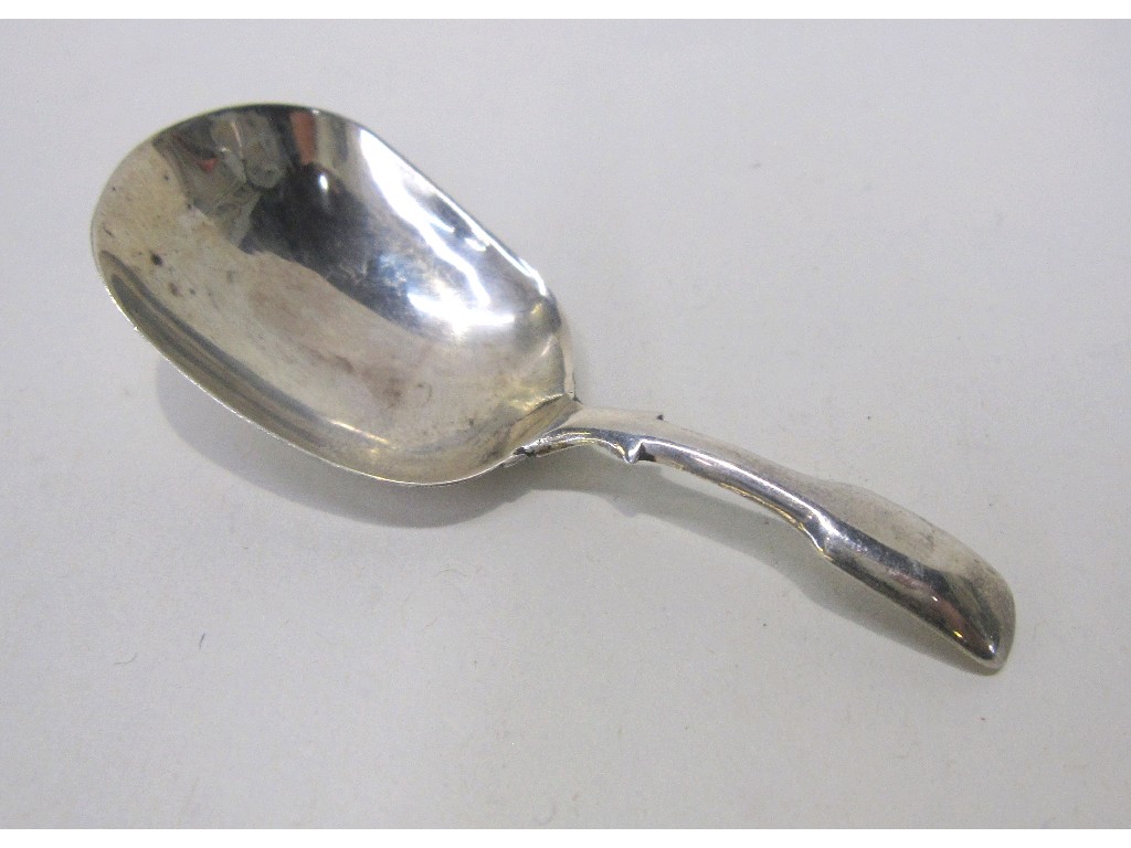 Appraisal: Georgian silver caddy spoon Birmingham