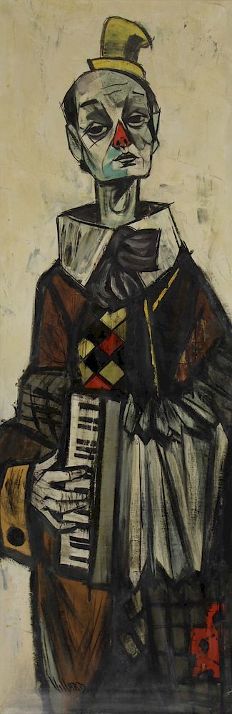 Appraisal: CHARLES LEVIER AKA VILLARD FRENCH - Oil on Canvas Clown