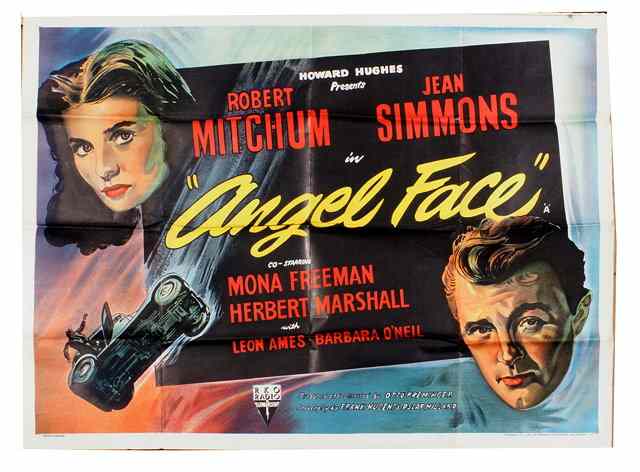 Appraisal: ANGEL FACE RKO film noir starring Robert Mitchum British quad