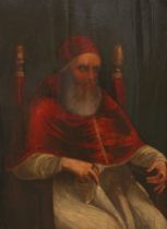 Appraisal: Panel Portrait of a Pope Julius II della Rovere C