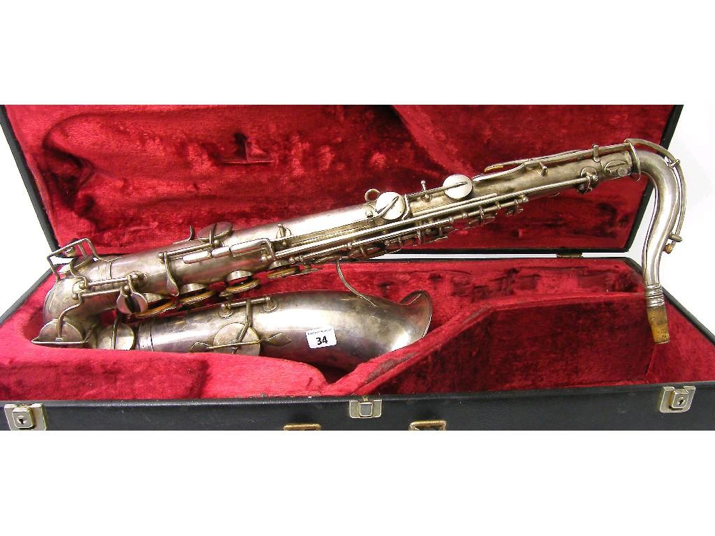 Appraisal: French Buffet Crampon silver plated tenor saxophone stamped Buffet Crampon