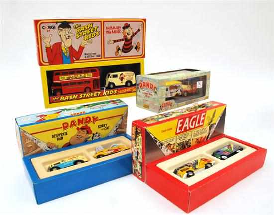 Appraisal: THREE CORGI BOX SETS INCLUDING DAN DARE EAGLE D THE