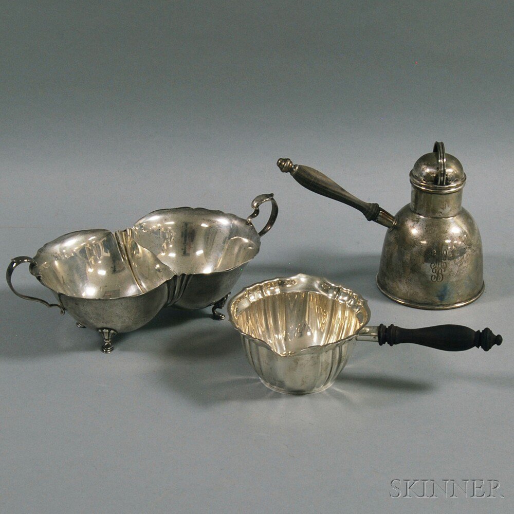 Appraisal: Three Pieces of Sterling Silver Tableware a Reed Barton footed