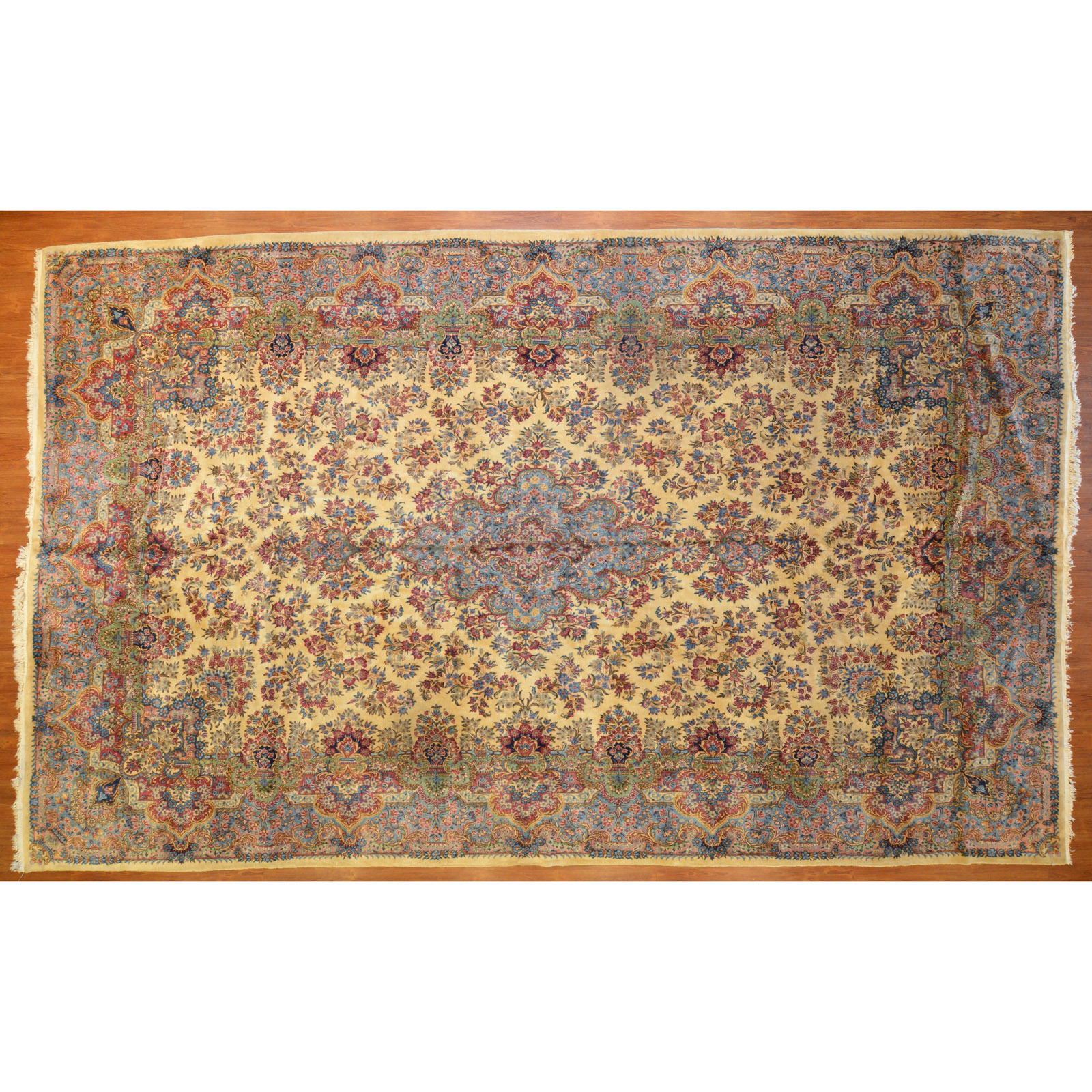 Appraisal: SEMI-ANTIQUE KERMAN CARPET PERSIA X Second quarter- th century hand-knotted