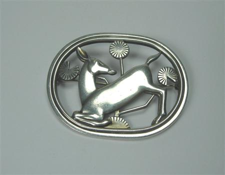 Appraisal: GEORG JENSEN - a silver brooch with import marks for