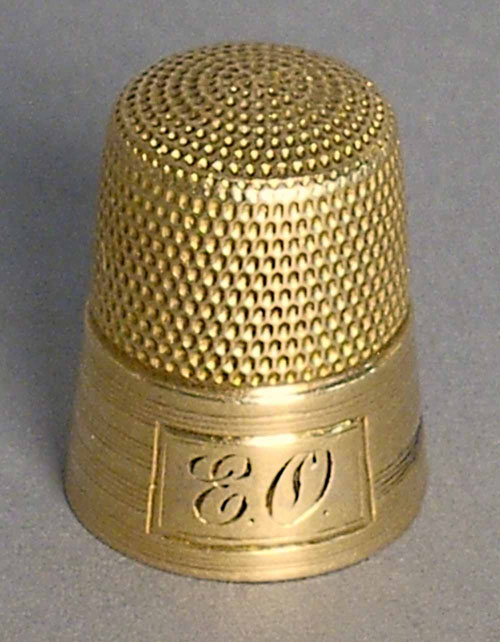 Appraisal: K yellow gold thimble approx troy oz