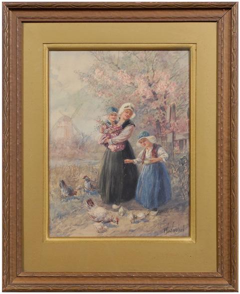 Appraisal: F W Van Vreeland watercolor Francis William Van Vreeland California