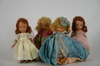 Appraisal: DOLLS - Lot of four 's painted bisque Nancy Ann