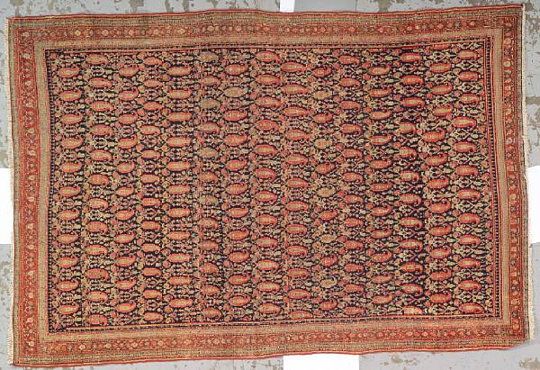 Appraisal: A Senneh rug Northwest Persia late th century size approximately