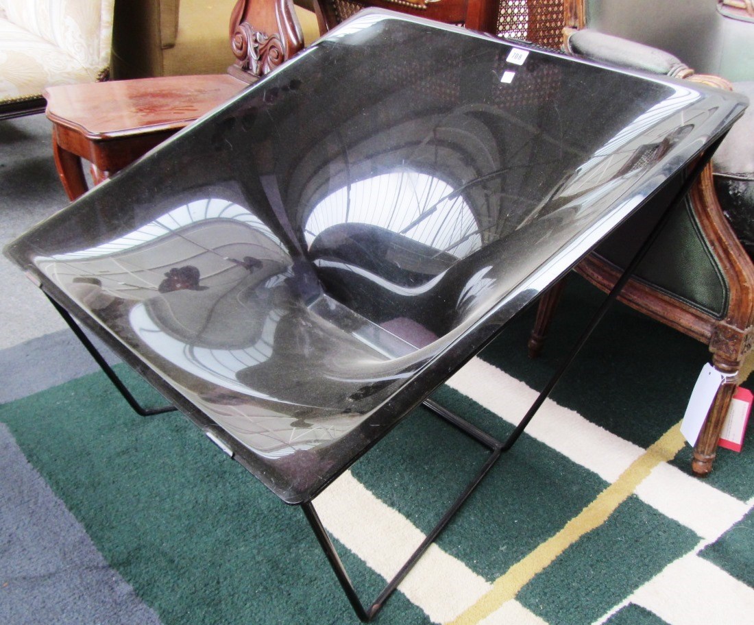 Appraisal: A David Colwell 'contour' chair th century moulded acrylic and