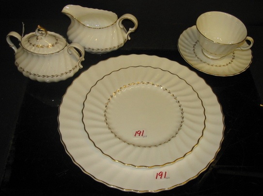 Appraisal: A ROYAL DOULTON FINE BONE CHINA SET pieces in the