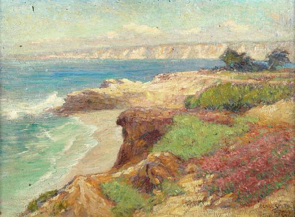 Appraisal: F Carl Smith American - La Jolla Coast signed and