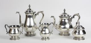 Appraisal: lot of American International Silver Company hot beverage service in