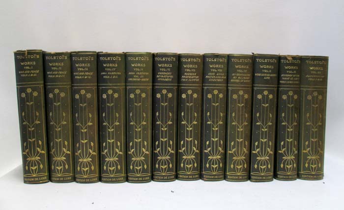 Appraisal: COMPLETE WORKS IN TWELVE VOLUMES OF LEO N TOLSTOI Russian