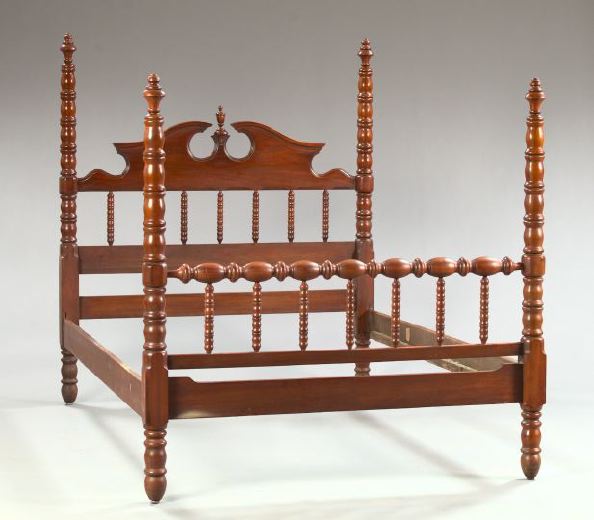 Appraisal: Three-Piece American Walnut Bedroom Set mid- th century including a