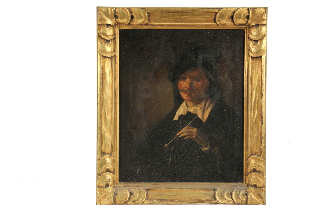 Appraisal: TH C STUDENT COPY - Rembrandt Self Portrait oil on