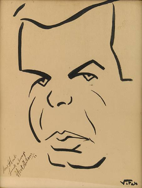 Appraisal: A large collection of actor signed caricatures from The Brown