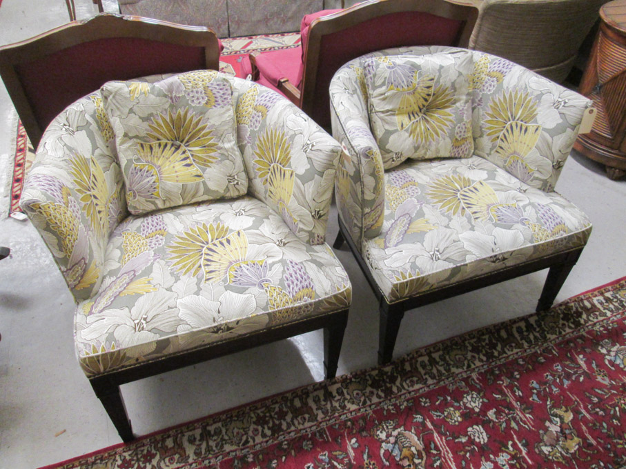 Appraisal: PAIR OF CLUB CHAIRS Michael Weiss design for Vanguard Furniture