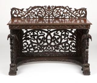 Appraisal: An Anglo Late th early th century rosewood surmounted by