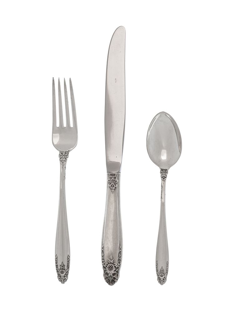 Appraisal: An American Silver Flatware Service An American Silver Flatware Service