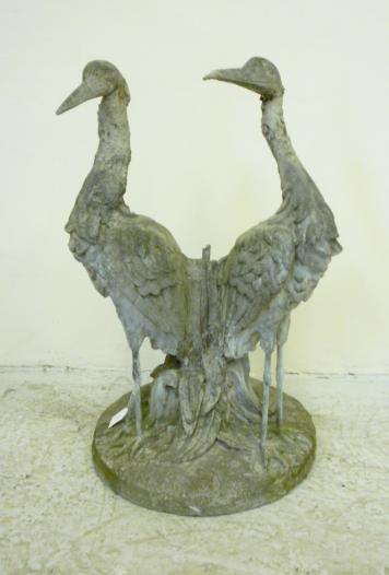 Appraisal: A LEAD FOUNTAIN FINIAL late th century modelled as a