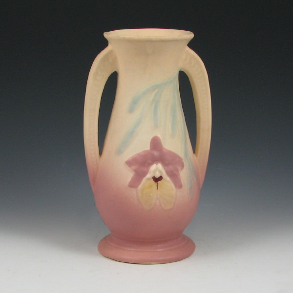 Appraisal: Hull Orchid - Vase - Mint Orchid vase in cream