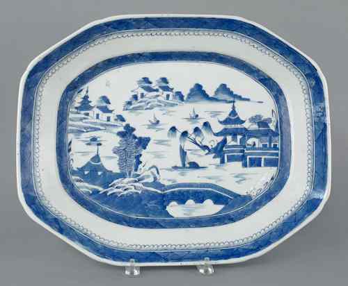 Appraisal: Chinese export porcelain Canton platter th c l w