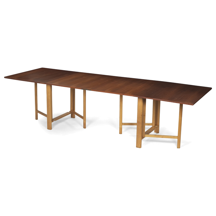 Appraisal: Bruno Mathsson ''Maria'' folding table by Karl Mathsson Sweden teak