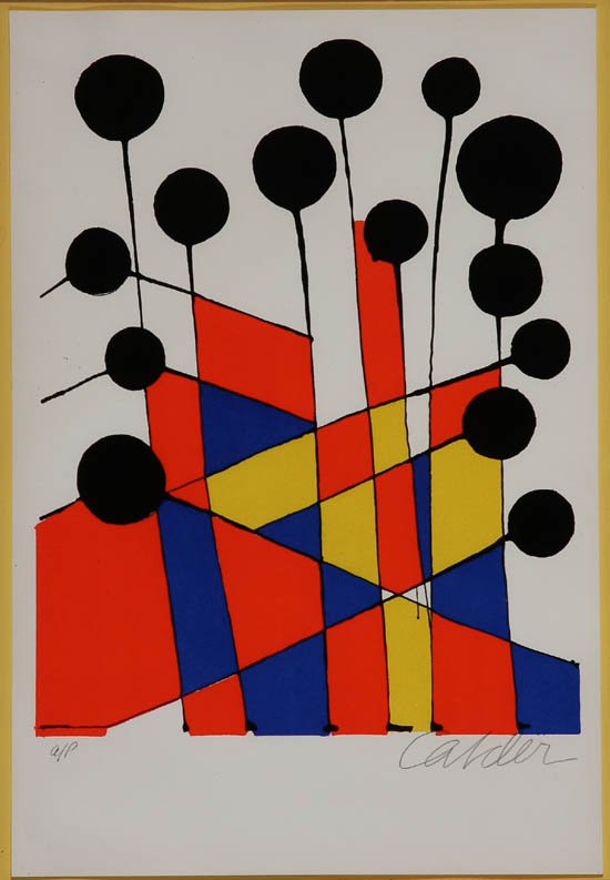 Appraisal: Lot Property of Various Owners Alexander Calder American - Color