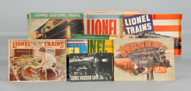 Appraisal: Lot of Lionel Catalogs Description Pre-war Includes s and s