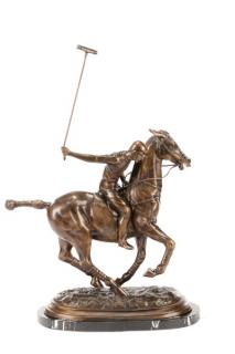 Appraisal: British School Polo Player Bronze British School th century Untitled