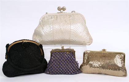 Appraisal: Group of vintage purses s- s Including beaded and lucite