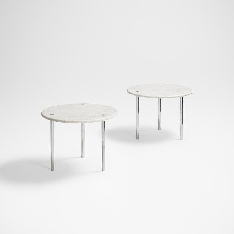 Appraisal: Erwine and Estelle Laverne occasional tables pair Erwine and Estelle