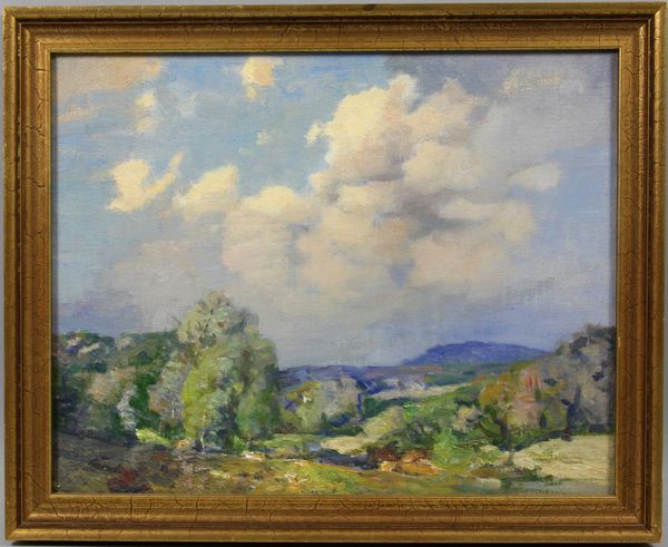 Appraisal: William J Kaula American - 'Windy Day' o b identified