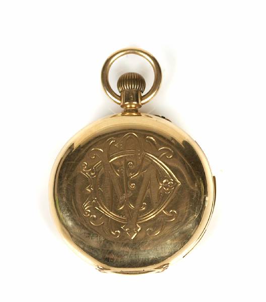 Appraisal: A collection of two k gold pocket watches one is