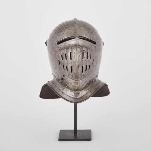 Appraisal: German th Century Maximilian Style Close Helmet th century the