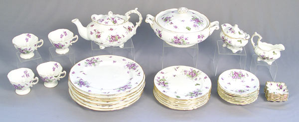 Appraisal: 'VICTORIAN VIOLET'' FINE CHINA BY HAMMERSLEY pieces to include teapot