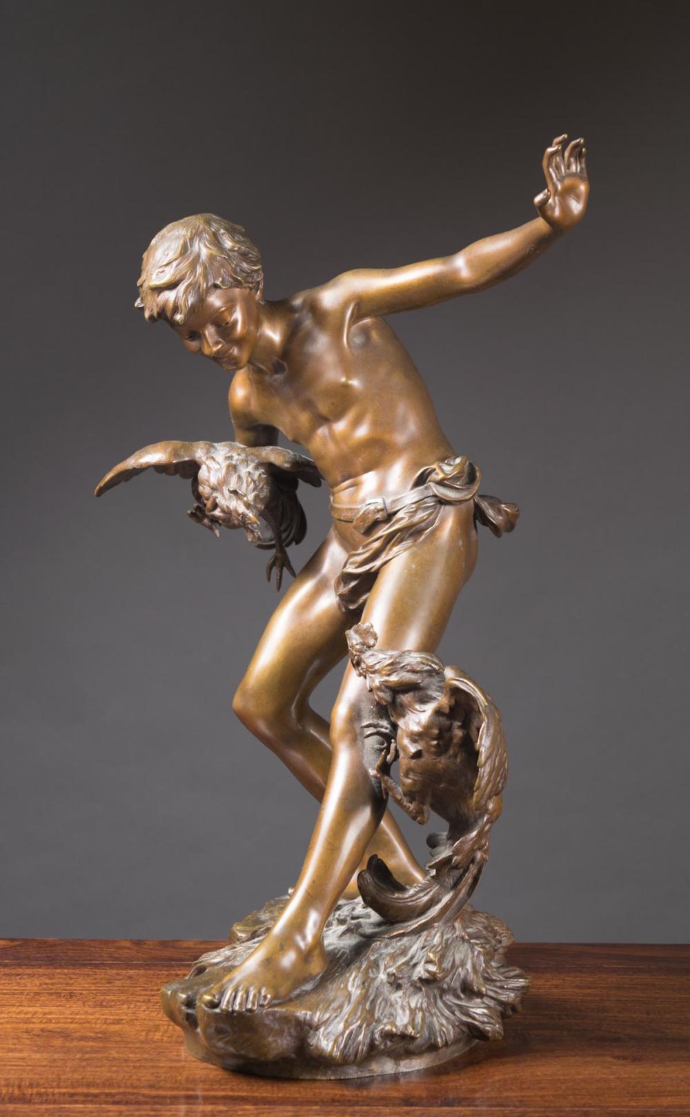 Appraisal: AFTER PAUL ROMAIN CHEVRE FRENCH - BRONZE SCULPTURE Combat de