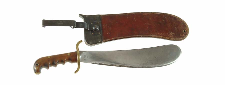 Appraisal: MODEL HOSPITAL CORPS KNIFE SN Fine large bolo knife with