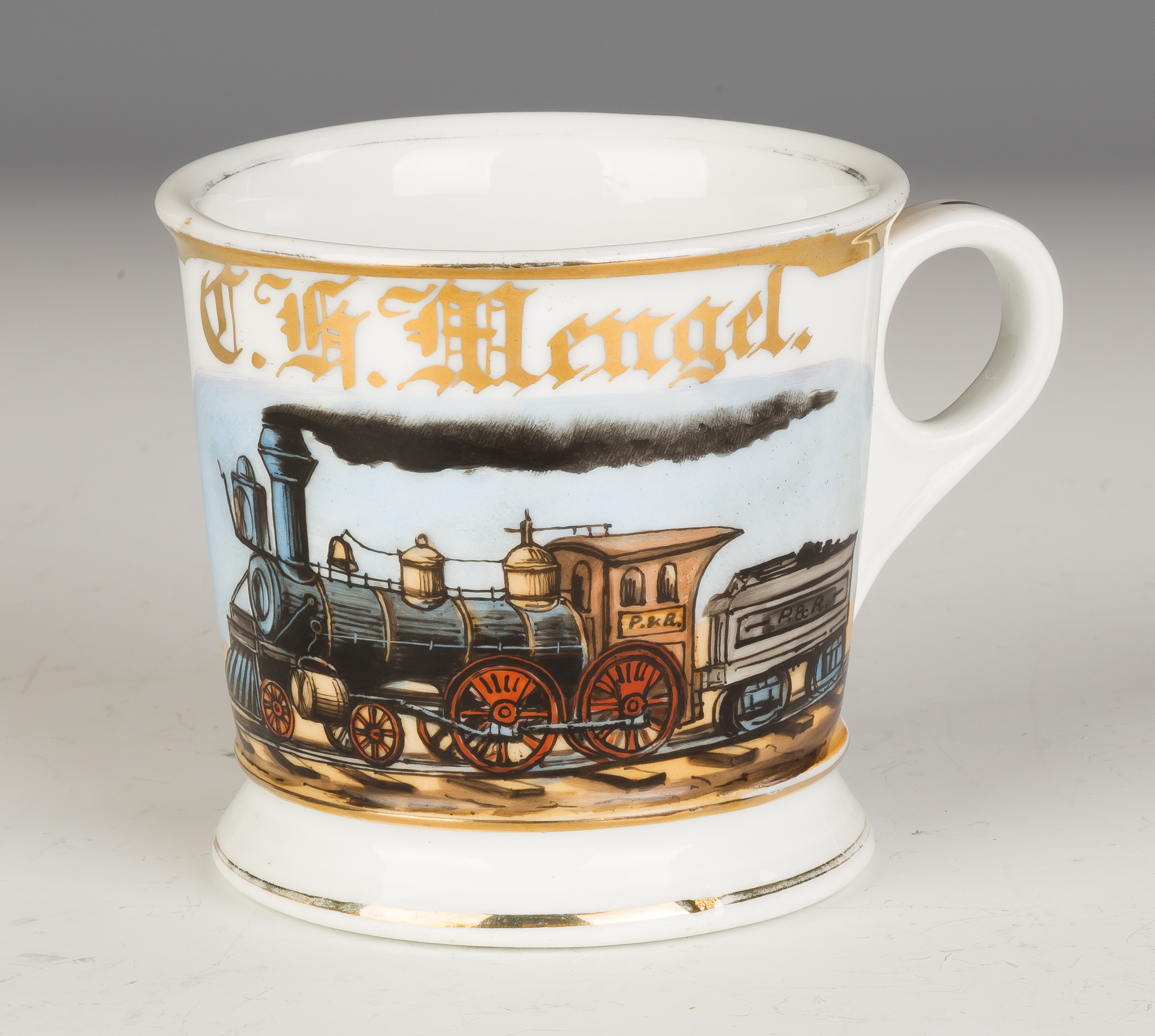 Appraisal: Vintage Occupational Shaving Mug PA and Reading Railroad