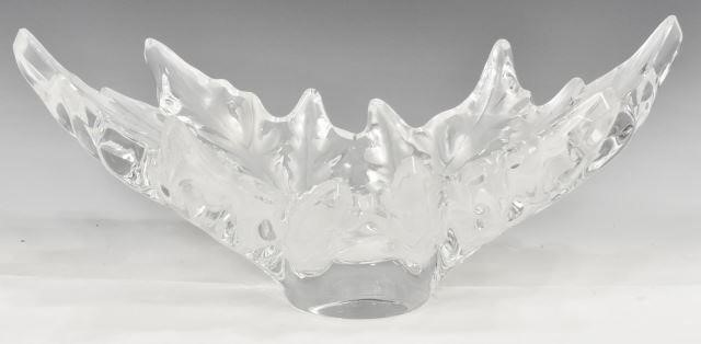 Appraisal: Lalique France Champs Elysees crystal center bowl designed by Marc