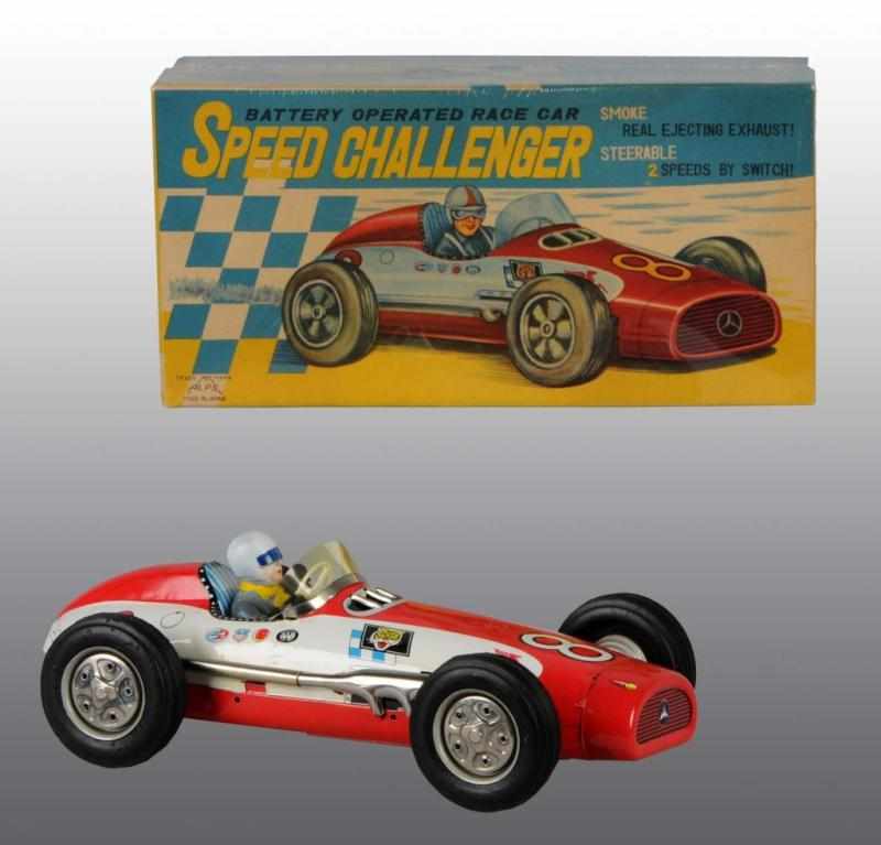 Appraisal: Tin Speed Challenger No Race Car Batt -Op Toy Description